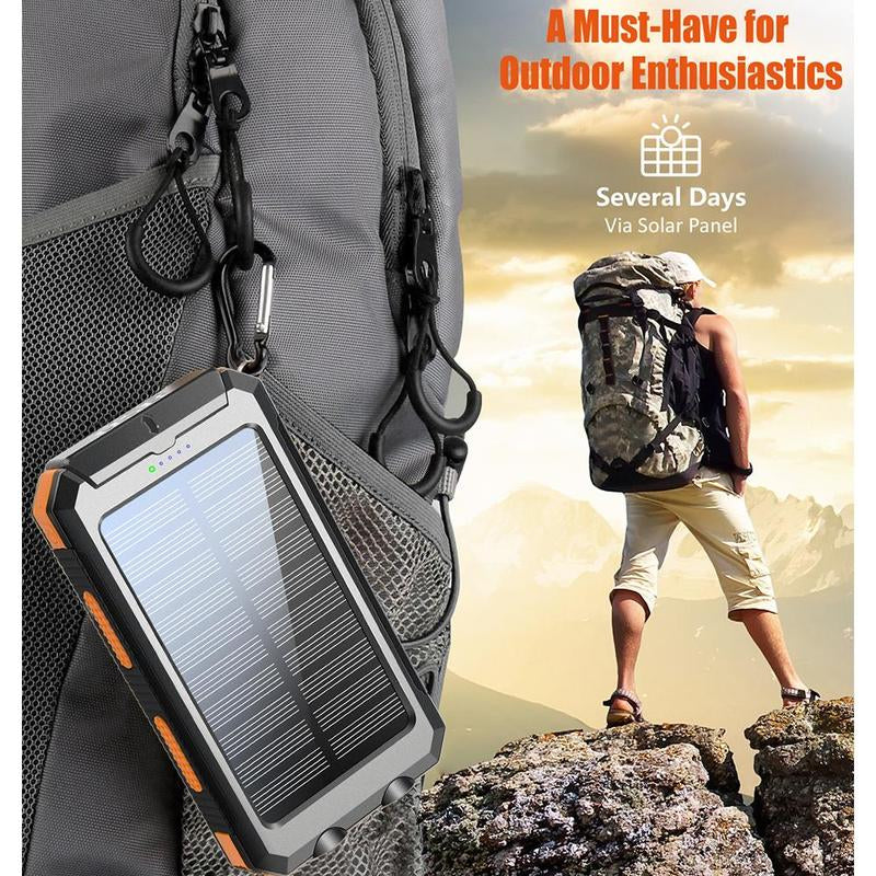 10,000mAh Solar Power Bank