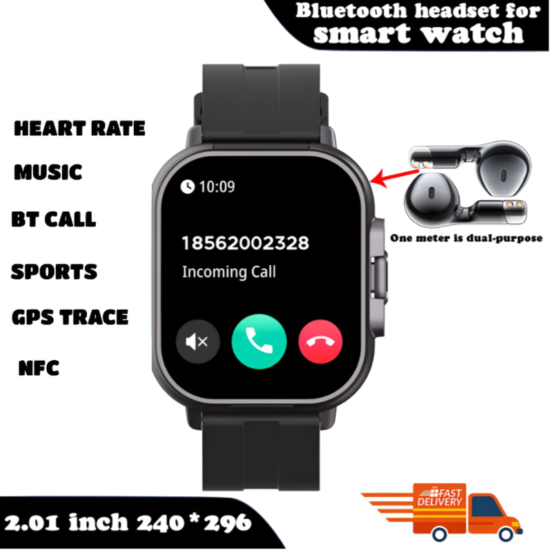 FusionBeat™ 2-in-1 Smartwatch & TWS Earbuds – Wear the Future on Your Wrist