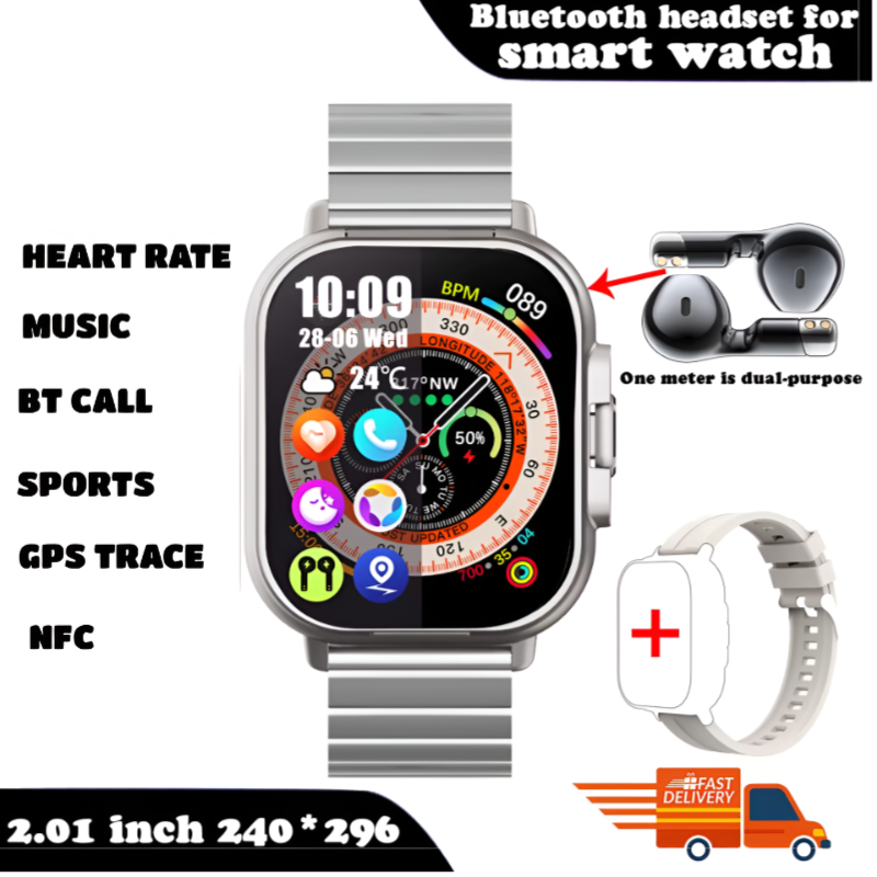 FusionBeat™ 2-in-1 Smartwatch & TWS Earbuds – Wear the Future on Your Wrist